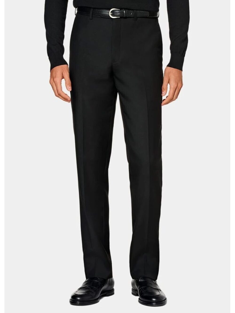 Suitsupply Brescia B6334 Black Super 110s Wool Dress Pants Mens 44
